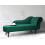Beliani Right-Hand Chaise Longue NIMES Velvet Green 2