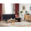 Beliani Sofa Bed 3 Seater FROYA Fabric Black 2
