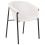 Beliani Set of 2 Dining Chairs AMES Fabric Light Beige 5