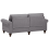 Beliani Sofa 3 Seater OTRA Fabric Light Grey 3
