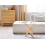 Beliani Side Table VALLEY Tempered Glass Light Brown 4