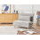 Beliani Single Sofa Bed SETTEN Velvet Light Grey 2