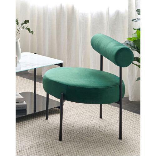 Beliani Armchair ALPHA Velvet Emerald Green 1