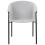 Beliani Set of 2 Dining Chairs AMES Fabric Light Grey 5