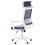 Beliani Office Chair LEADER Faux Leather Grey 5