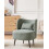 Beliani Armchair OTSBY Boucle Light Green 4
