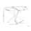 Beliani Dining Table MARAMO Gold 120 cm 70 cm Tempered Glass 4