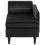Beliani Left-Hand Chaise Longue LUIRO with Storage Velvet Black 4