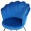 Beliani Armchair LOVELOCK Velvet Navy Blue 5