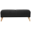Beliani Ottoman FLORLI Fabric Black 2