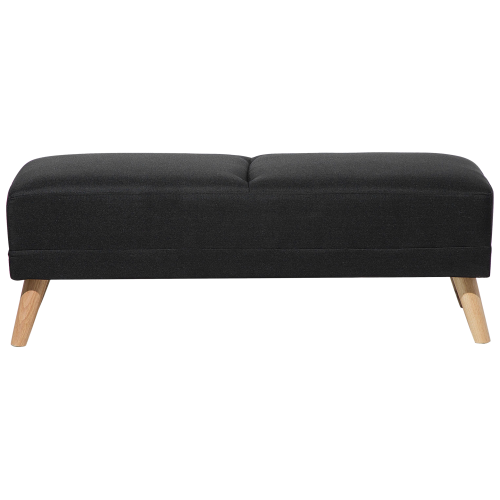Beliani Ottoman FLORLI Fabric Black 1