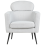Beliani Armchair SOBY Fabric Light Grey 4