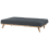 Beliani Sofa Bed 3 Seater FROYA Fabric Dark Grey 5