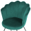 Beliani Armchair LOVELOCK Velvet Emerald Green 5