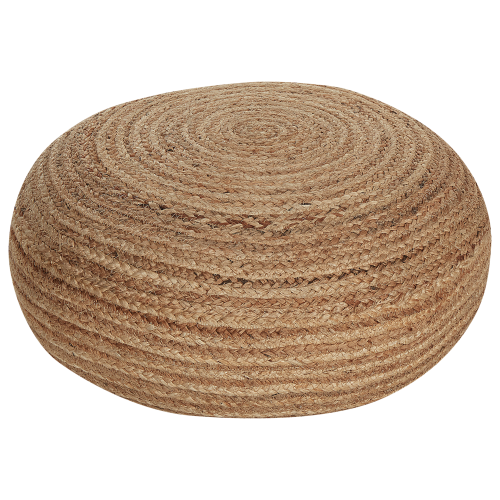 Beliani Pouffe TIFELT Jute Beige 1