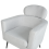 Beliani Armchair SOBY Fabric Light Grey 10