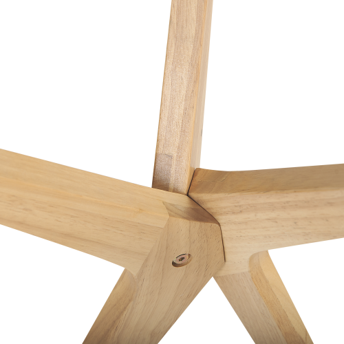 Beliani Side Table VALLEY Tempered Glass Light Brown 2