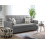 Beliani Sofa Bed 3 Seater GLOMMA Fabric Light Grey 2