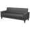 Beliani Sofa Bed 3 Seater VEHKOO Fabric Dark Grey 6