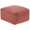 Beliani Pouffe MUKKI Cotton Light Red 4