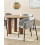 Beliani Set of 2 Dining Chairs AMES Fabric Light Grey 2