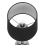 Beliani Table Lamp KUBENA Metal Black 2