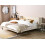 Beliani Bed Velvet ARETTE 180 x 200 cm (EU Super King) Light Beige 2