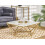 Beliani Coffee Table MALIBU Marble/ Gold 2
