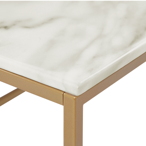 Beliani Coffee Table DELANO Marble/ Gold 2