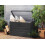 Beliani Storage Box CEBROSA 100 cm 62 cm Metal Graphite Grey 4