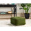 Beliani Pouffe MUKKI Cotton Dark Green 3