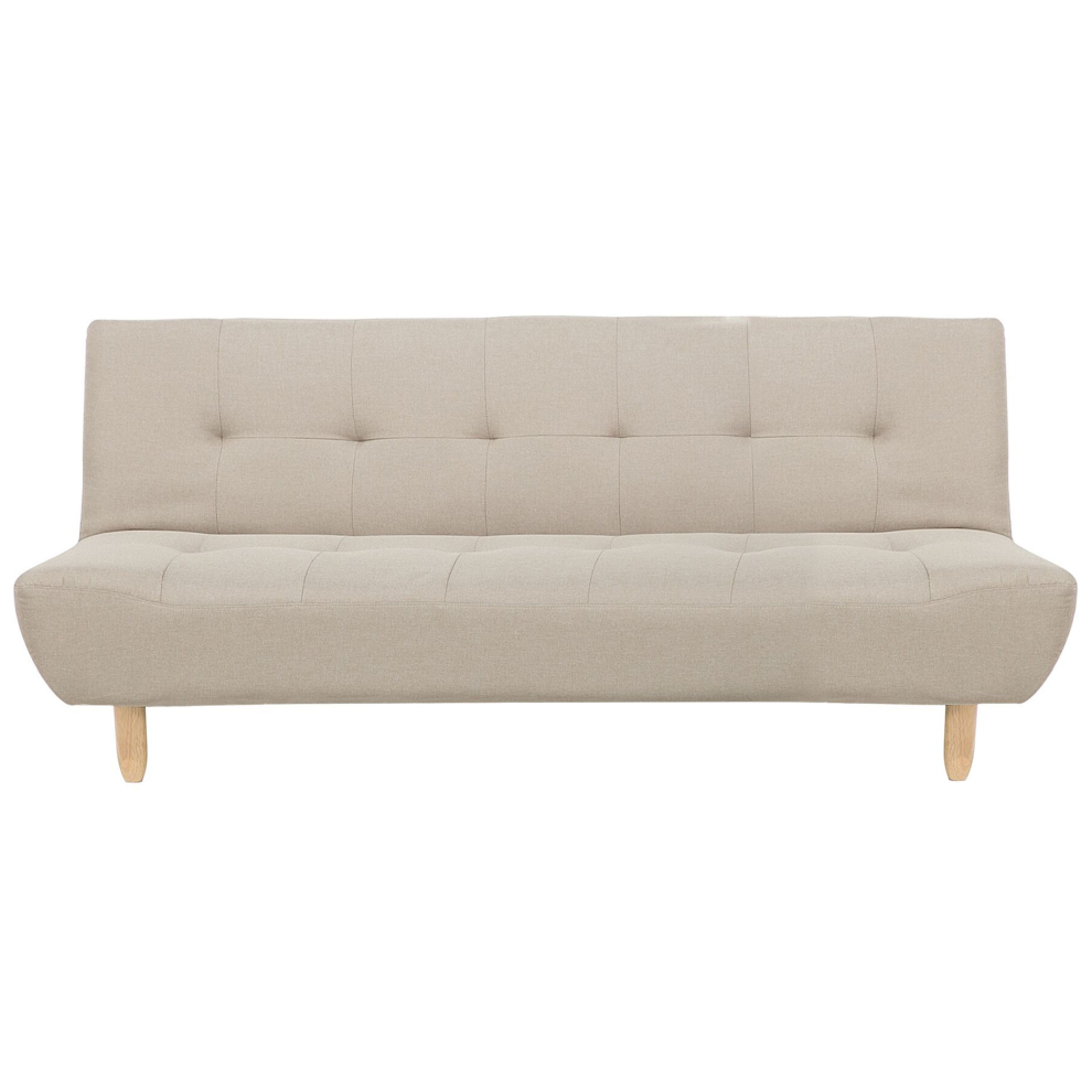 Sofa Bed 3 Seater ALSTEN Fabric Beige