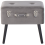 Beliani Storage Stool MALLARD Velvet Grey 5
