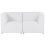 Beliani Modular Sofa 2 Seater LEMVIG Off-White Corduroy 3