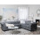 Beliani Corner Sofa 6 Seater CHESTERFIELD Fabric Grey Left Hand 2