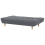 Beliani Sofa Bed 3 Seater ALSTEN Fabric Dark Grey 7