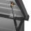 Beliani Storage Box CEBROSA 100 cm 62 cm Metal Graphite Grey 8