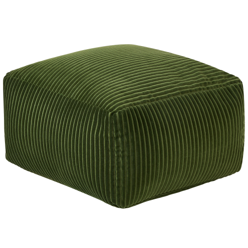 Beliani Pouffe MUKKI Cotton Dark Green 1