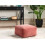 Beliani Pouffe MUKKI Cotton Light Red 2