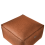 Beliani Pouffe BOULDER Fabric Golden Brown 4