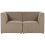 Beliani Modular Sofa 2 Seater LEMVIG Corduroy Taupe 4