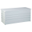 Beliani Storage Box CEBROSA 132 cm 62 cm Metal Light Grey 6