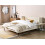 Beliani Bed Velvet ARETTE 160 x 200 cm (EU King Size) Light Beige 2