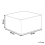 Beliani Pouffe MUKKI Cotton Light Red 3