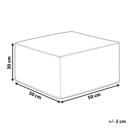 Beliani Pouffe MUKKI Cotton Light Red 2