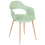 Beliani Set of 2 Dining Chairs UTICA Light Green 4