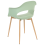 Beliani Set of 2 Dining Chairs UTICA Light Green 6