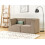 Beliani Modular Sofa 2 Seater LEMVIG Corduroy Taupe 2