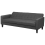 Beliani Sofa Bed 3 Seater VEHKOO Fabric Dark Grey 7