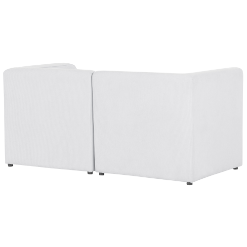 Beliani Modular Sofa 2 Seater LEMVIG Off-White Corduroy 1